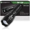 TK120 Professional LED Flashlight Kit with Batteries & Charger