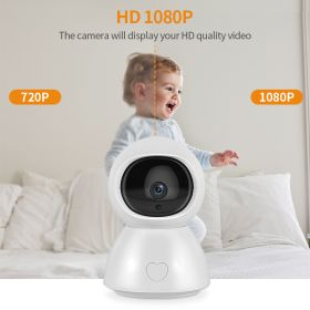 5-inch Baby Monitor Surveillance Camera (Option: White-US)