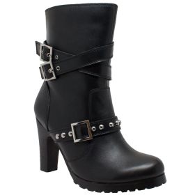 8545 Women&#039;s 3-Buckle Boot with Heel (size: 7.5M)