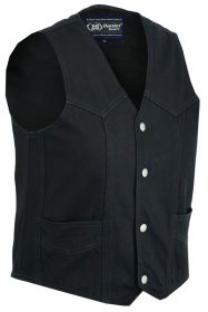 DM9725   Kid's Denim Plain Side Vest (size: L)