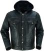 RC782 Men's Lightweight Drum Dyed Distressed Naked Lambskin Jacket