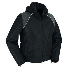 DS867 Women's Mesh 3-in-1 Riding Jacket (Black/Black Tone Reflective) (size: 4XL)