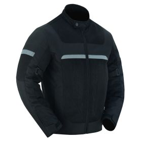 DS764 Men's Racer Mesh Jacket - Black (size: S)