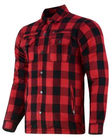 DS4671 Armored Flannel Shirt - Red (size: S)