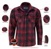 DS4682 Flannel Shirt - Red and Black