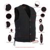 RC905BK Men&#039;s Single Back Panel Concealed Carry Denim Vest