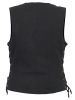 RC906BK Women&#039;s Single Back Panel Concealed Carry Denim Vest