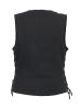 DM906BK Women's Single Back Panel Concealed Carry Denim Vest