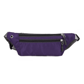 Waterproof Fanny Pack for Running and Travel (Color: purple)